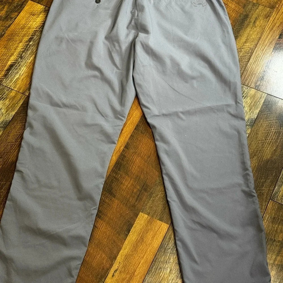 Under Armour Golf Pant Men 36x30 Gray Straight Leg Tour Slit Stretch Performance - Picture 6 of 8